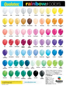 ballonkleuren 1 232x300 - Biologisch afbreekbare ballonnen Opmeer